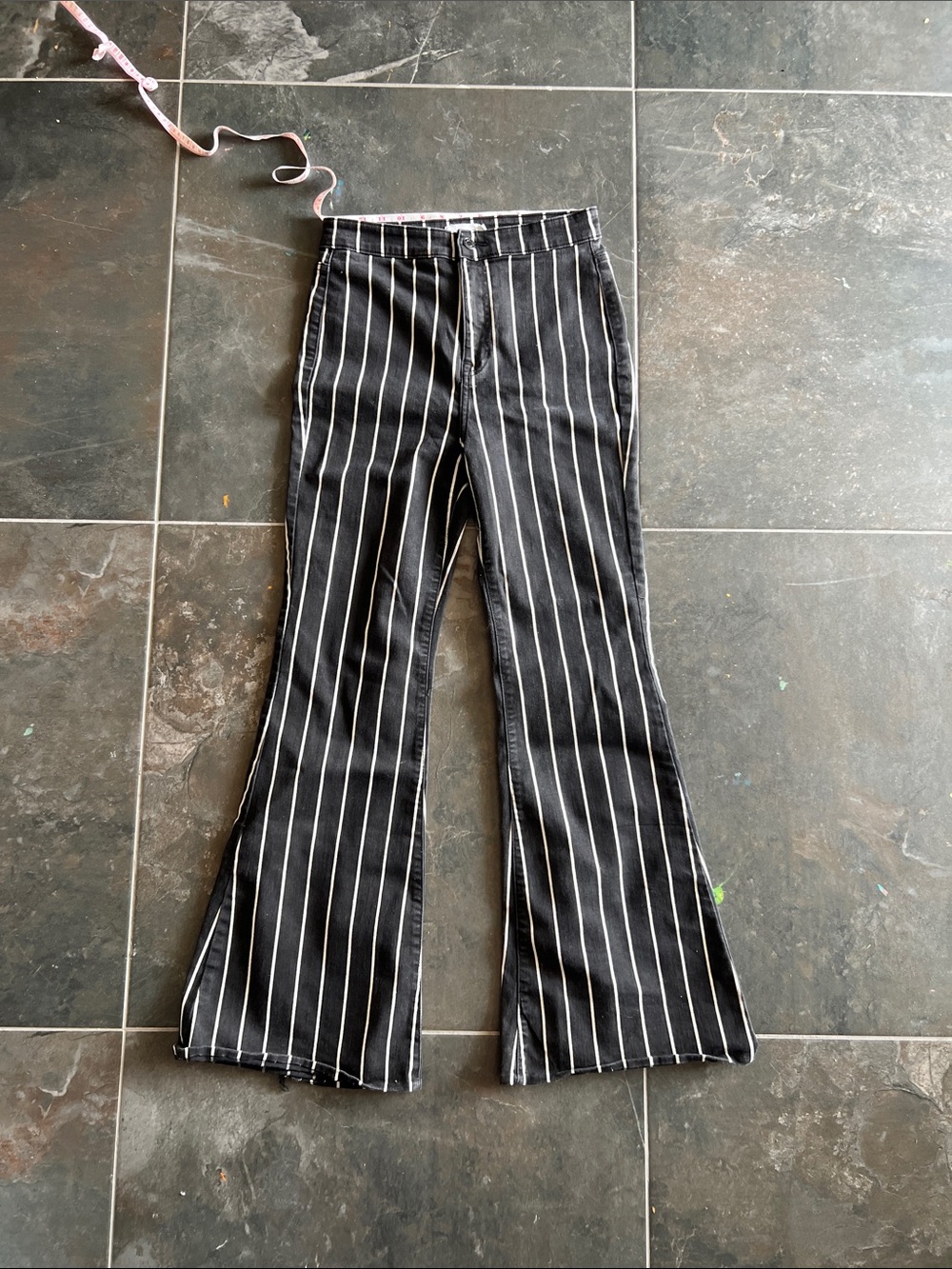 Cello Black Pants with White Pinstripes - Picture 5 of 5